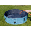 31.5" Outdoor Splash Pool for Dogs, Foldable Playpen, Bathtub, Blue, Medium