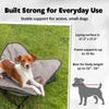 Elevated Camping Cot, Folding Dog Bed, Raised Travel Lounger for Small Dogs