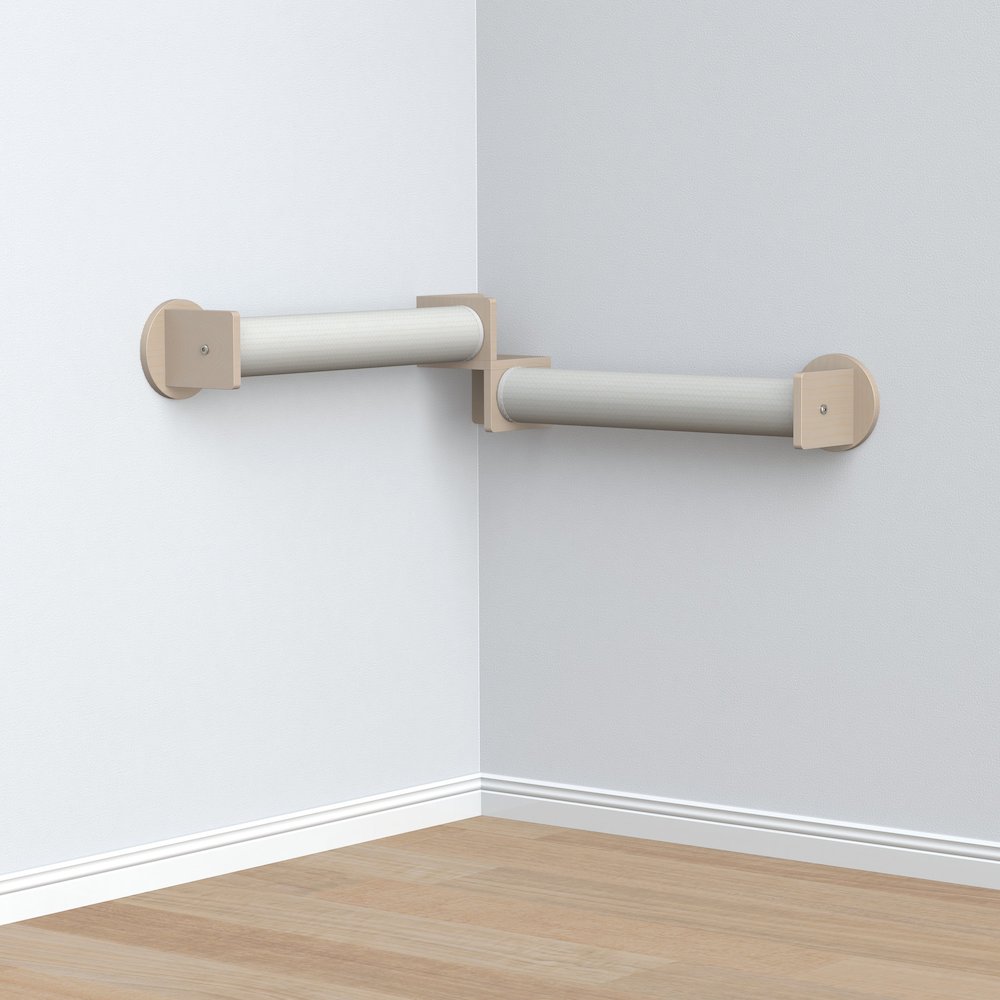 Wall Set 5 Multi-Level Wall Mounted Cat Perch System with Scratching Posts