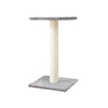 Espejo 27" Sisal Cat Scratching Post with Plush Platform, Gray