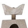 Dayna Jute & Plush 5-Level 60" Wall Mount Cat Tree w-Scratching Post & Condo