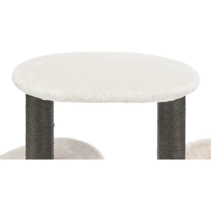 Moriles Plush & Sisal 3-Level 39" Cat Tree with Scratching Posts & Condo