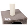San Fernando Plush & Sisal 3-Level 41.7" Cat Tree, Scratching Posts & Condo