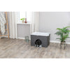 Harvey Velvety Indoor Condo, Foldable Hideaway, for Cats and Small Dogs, Gray