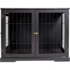 32.7" Dog Crate, Wooden Indoor Kennel Furniture for Medium Dogs Up to 50 lb