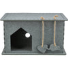 Lene Felt Indoor Cat Condo, Small Cat Hideaway - Cat Toy, Jute Scratching Pads