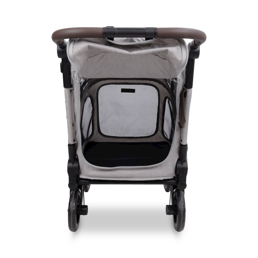 Hudson Pet Stroller - Medium -  Light Gray