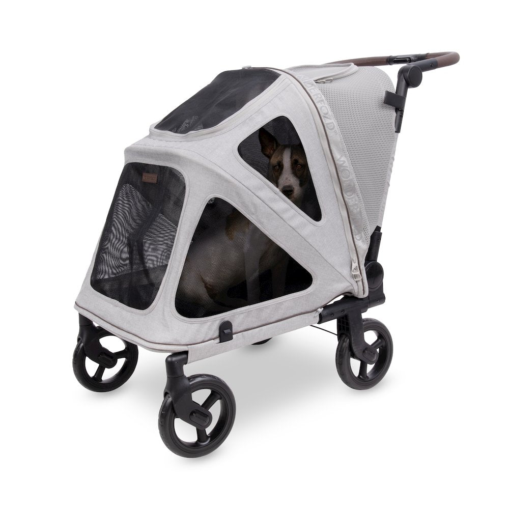 Hudson Pet Stroller - Medium -  Light Gray