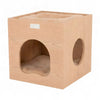 Bison Pets Small Cat Tree with Condo, Perch and Soft Perch, Natural Beige
