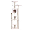 Pressed Wood Six-Level Cat Tower with Two Condos and Sisal Posts
