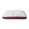 Bison Pets Polyester-Upholstered Pet Bed with Poly Fill, Ivory & Burgundy