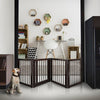 American Trails Free Standing Pet Gate with Door-Espresso
