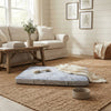 Bison Pets Suede-Upholstered Memory Foam Pet Bed Mat, Sage Green & Gray